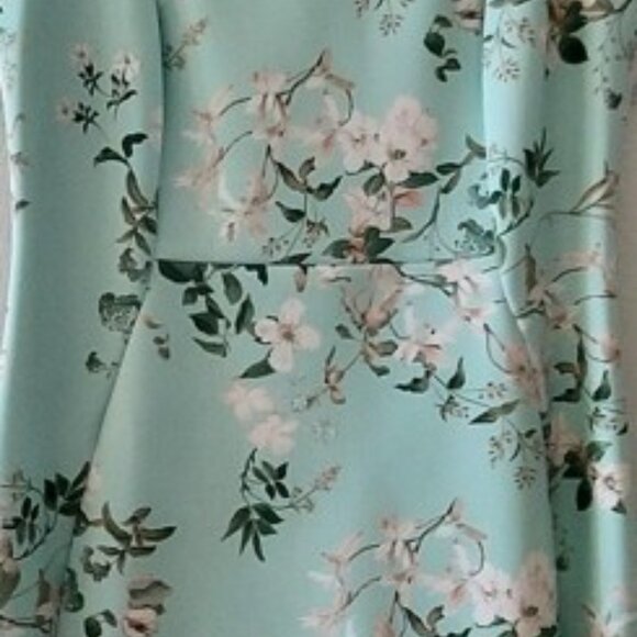 Calvin Klein Round Neck Sheath Dress Seafoam Green Sz 12 NEW w/Tags - Picture 10 of 14